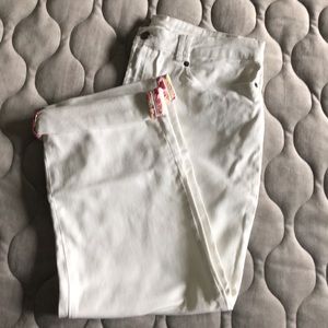 Ralph Lauren Cropped straight leg white jeans